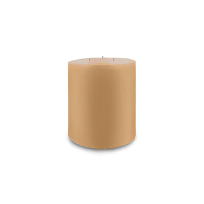 Cafe Au Lait Contemporary Pillar Candle (6" diameter)