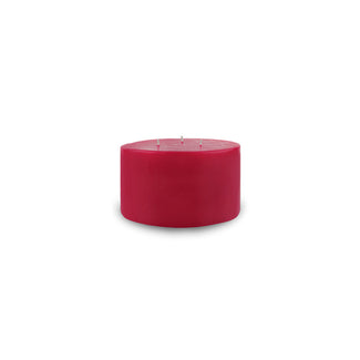 3in contemporary 3wick pillar red