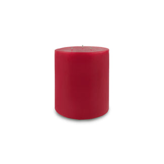 6in contemporary 3wick pillar red
