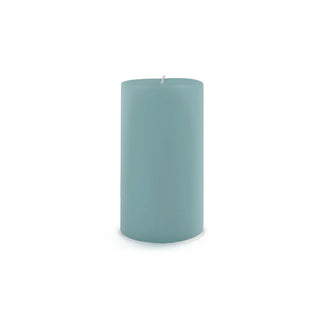 6 inch pillar candle - Aquamarine