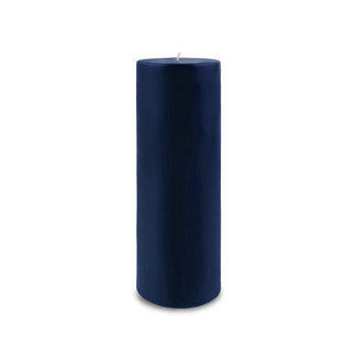 9in classic pillar candle navy
