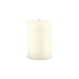6in contemporary pillar candle ivory