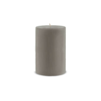 6in contemporary pillar candle paris gray