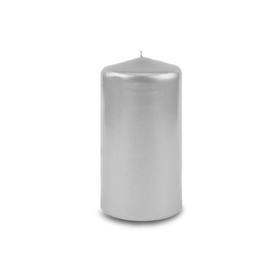 3" x 6" Metallic Pillar Candle