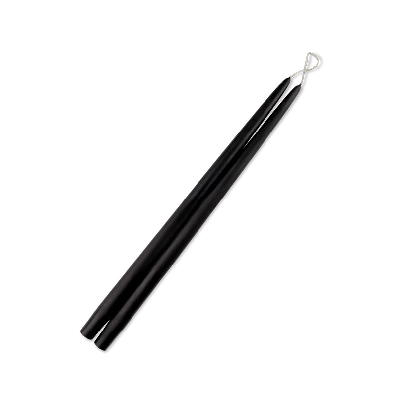 Taper Candles 15" - 12/box Black