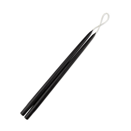 12in taper candle in black