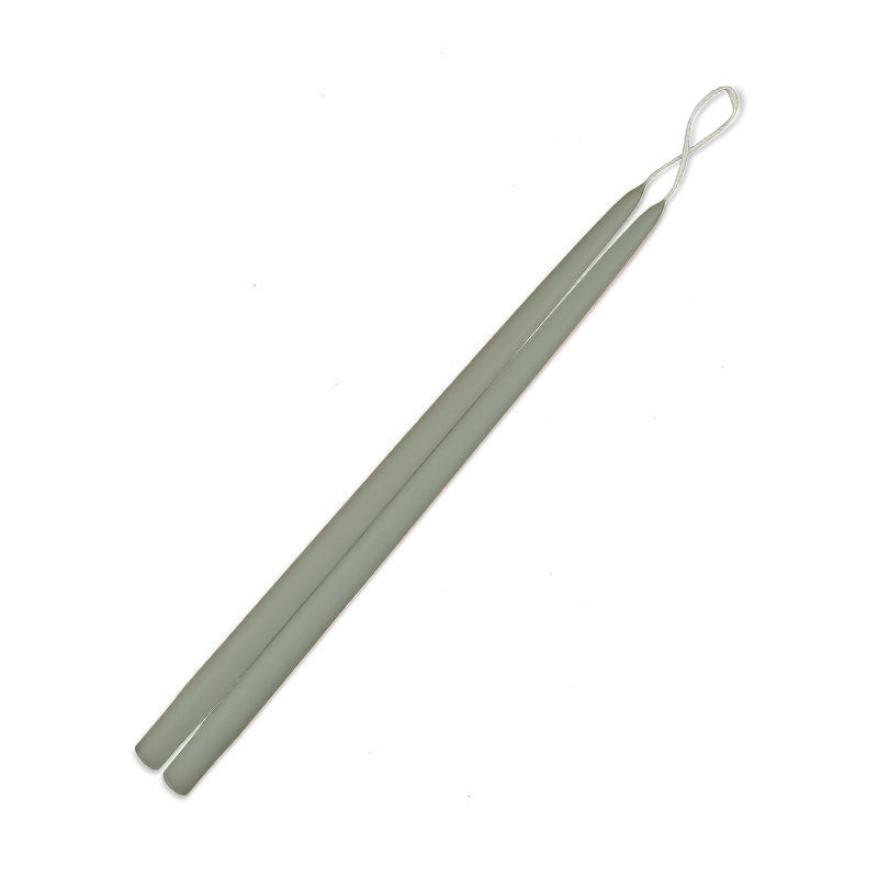 12" Taper Candles - 1 pair - Soft Sage