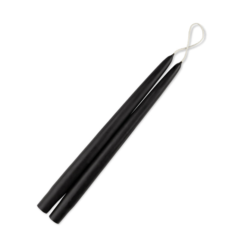 Taper Candles 12" - 12/box Black