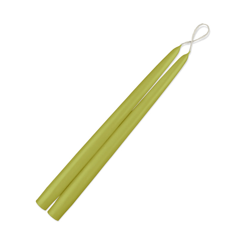 12 inch taper candles - pistachio