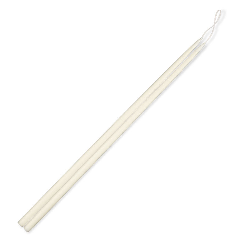 Ivory Taper Candles 18&quot; Thin - 8/box