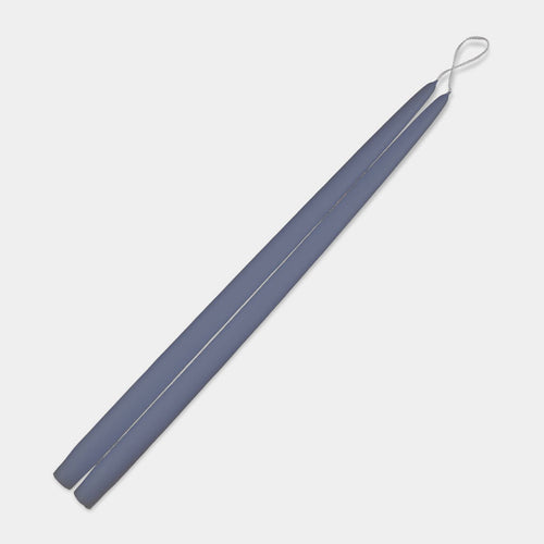 18 inch taper candles pair - Cornflower