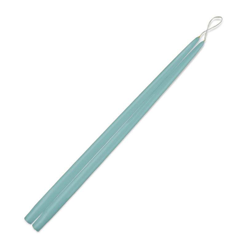 24 inch taper candles pair - Aquamarine
