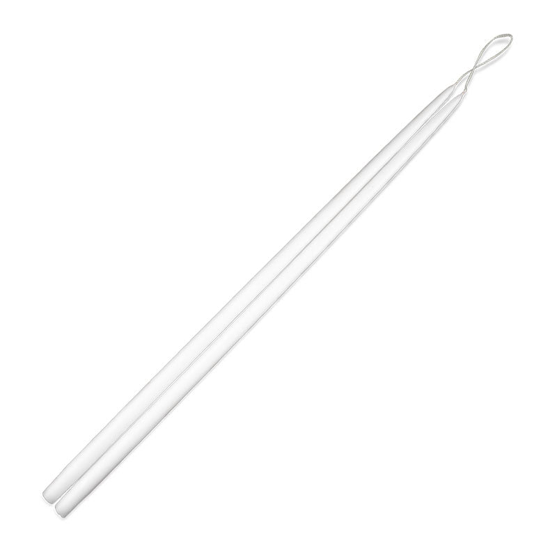 White 30&quot; Taper Candle Pair with 7/8&quot; diameter