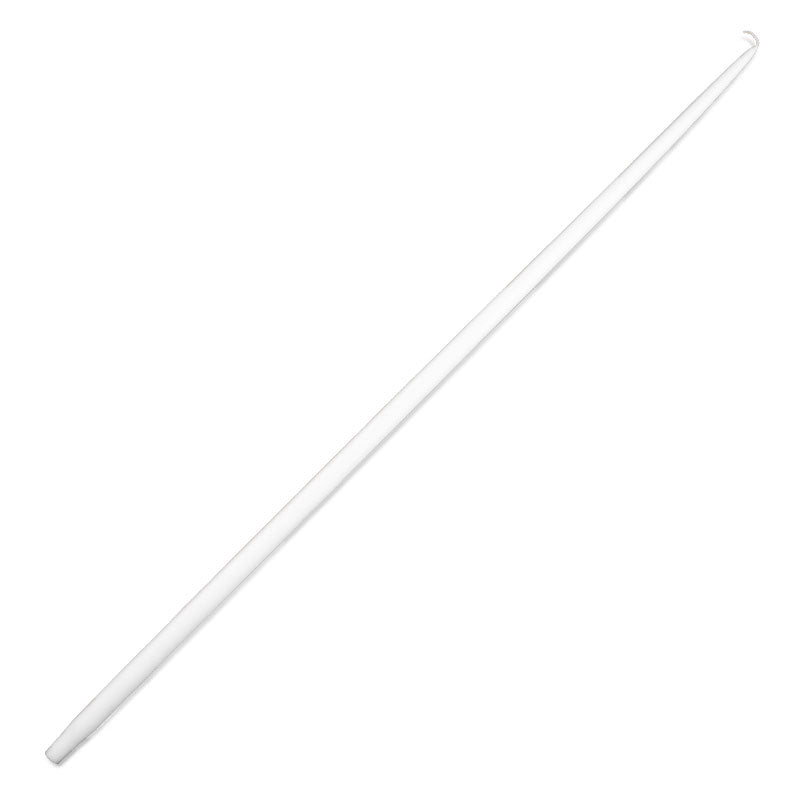 White 39.4&quot; Taper Candle Pair with 7/8&quot; diameter