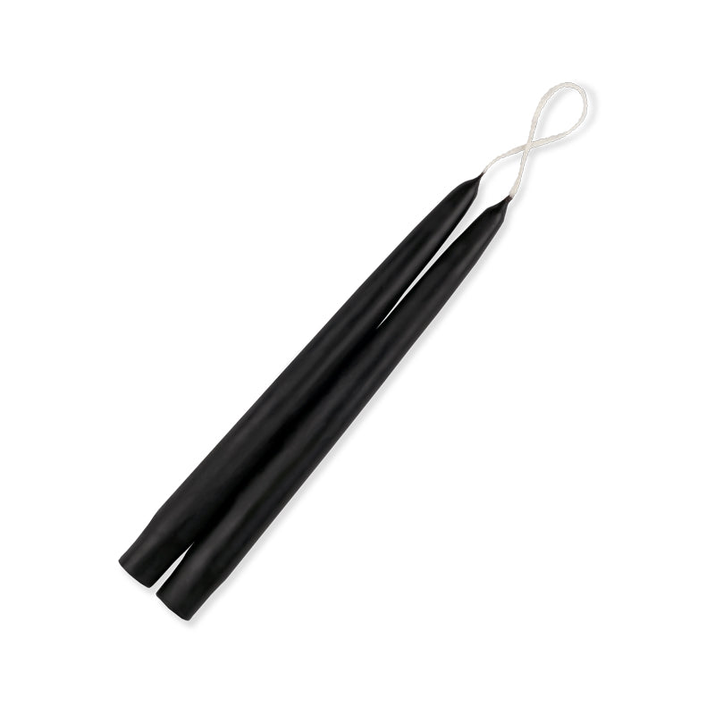 Taper Candles 9" - 12/box Black