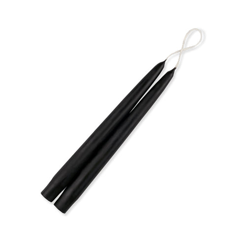 Taper Candles 9" - 12/box Black