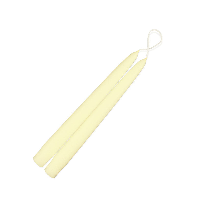 Taper Candles Lemon Chiffon 9 in pair
