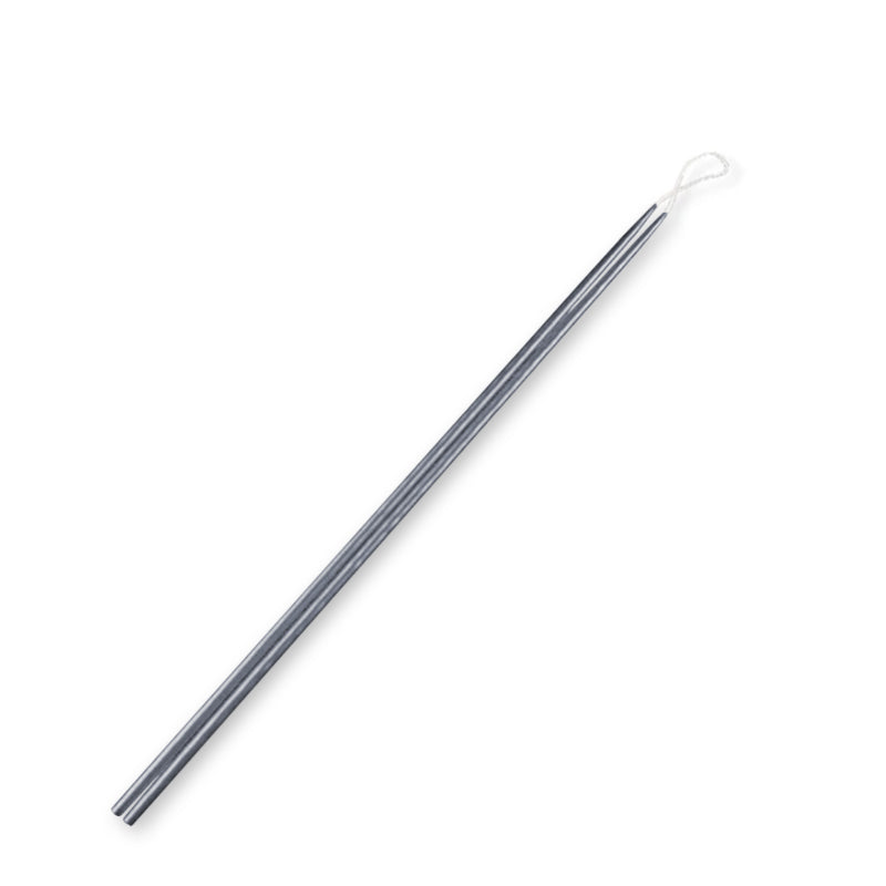 Metallic Zinc Celebration Taper Candle 15" with 1/4" diameter