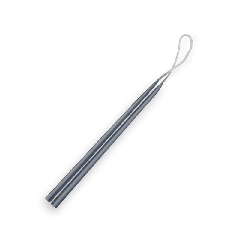 Metallic Zinc Celebration Taper Candle 6" with 1/4" diameter