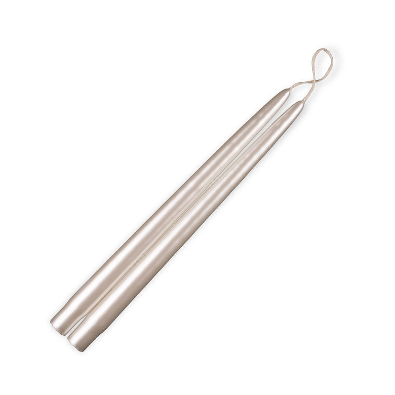 Taper Candles 12" - 12/box Metallic Pearl 