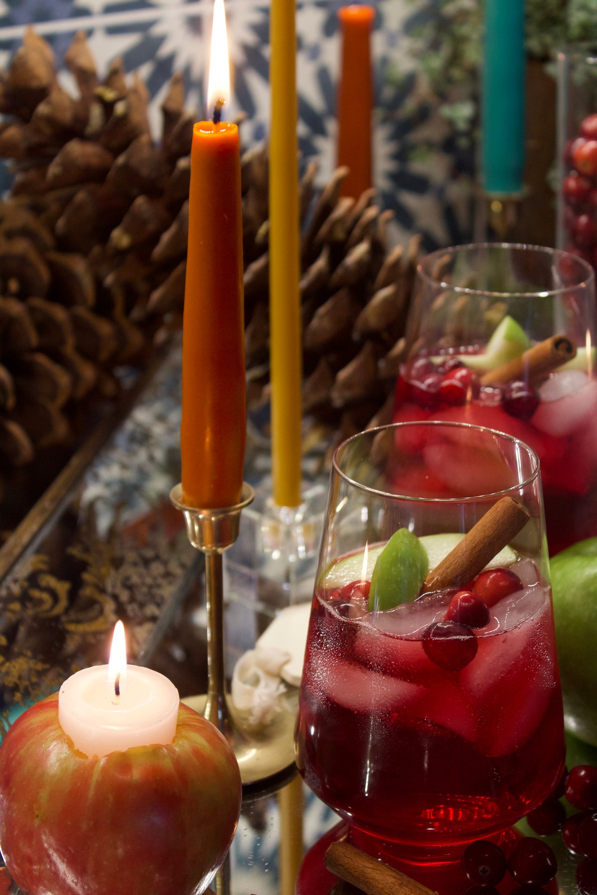 Taper Candles (7/8" diameter) - Terra Cotta