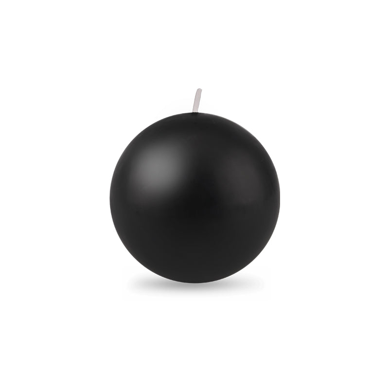 Ball Candle Md 2 3/8" 1 Piece Black