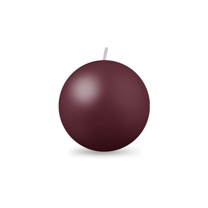 Ball Candle Md 2 3/8" 1 Piece French Bordeaux