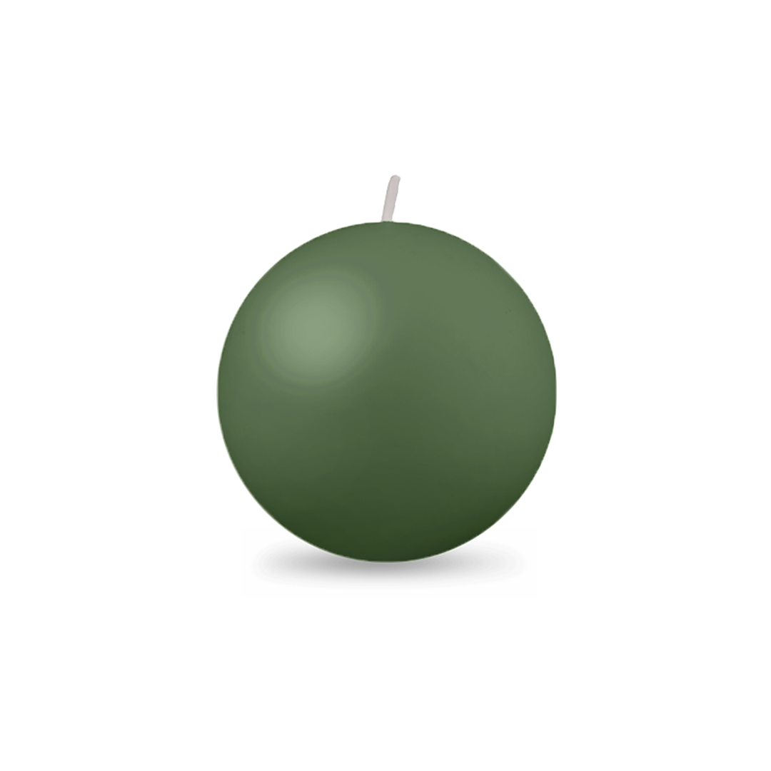 Ball Candle Md 2 3/8" 1 Piece Holly Green