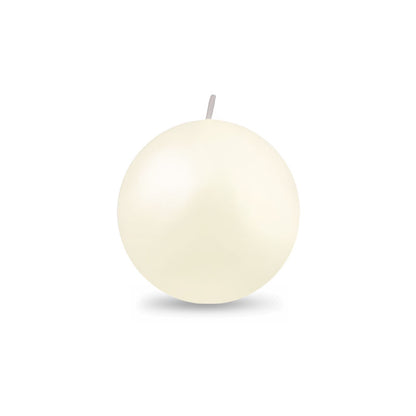 Ball Candle Md 2 3/8" 1 Piece Ivory