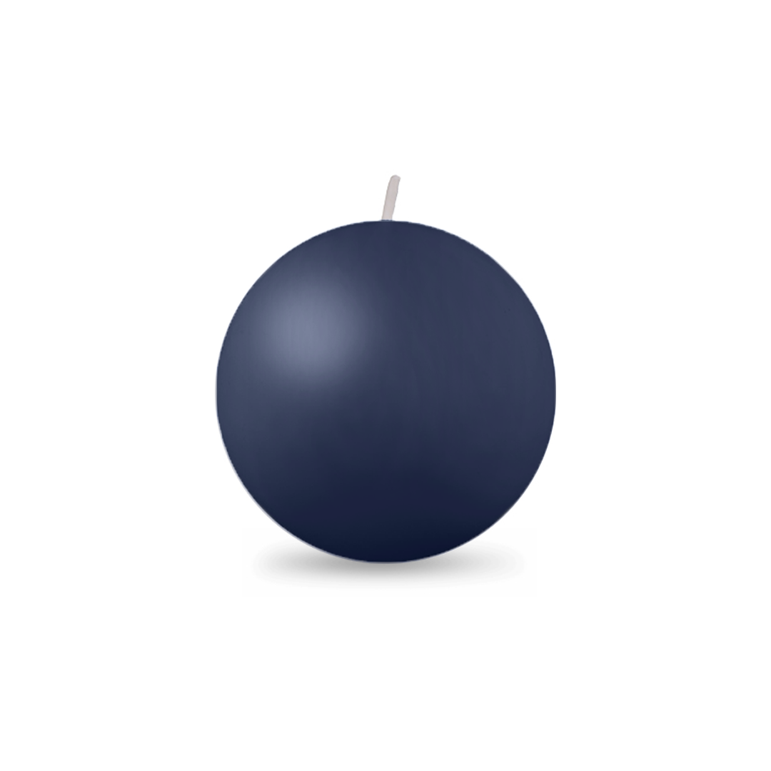 Ball Candle Md 2 3/8" 1 Piece Navy Blue
