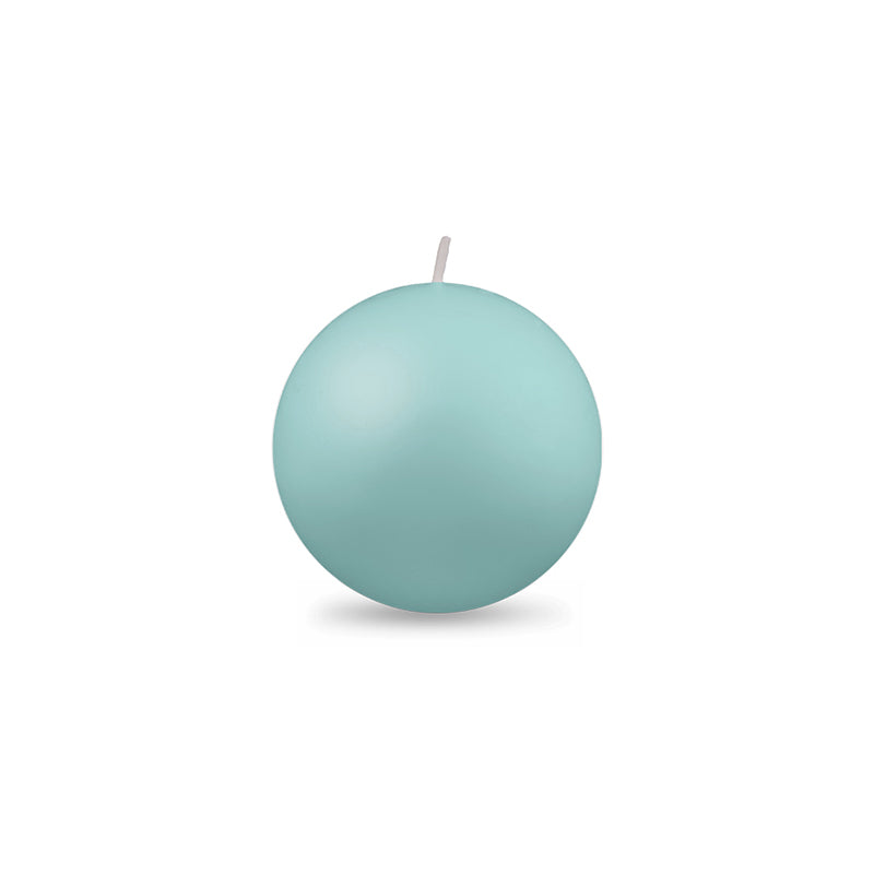 Ball Candle Sm 2" - 1 piece Aquamarine