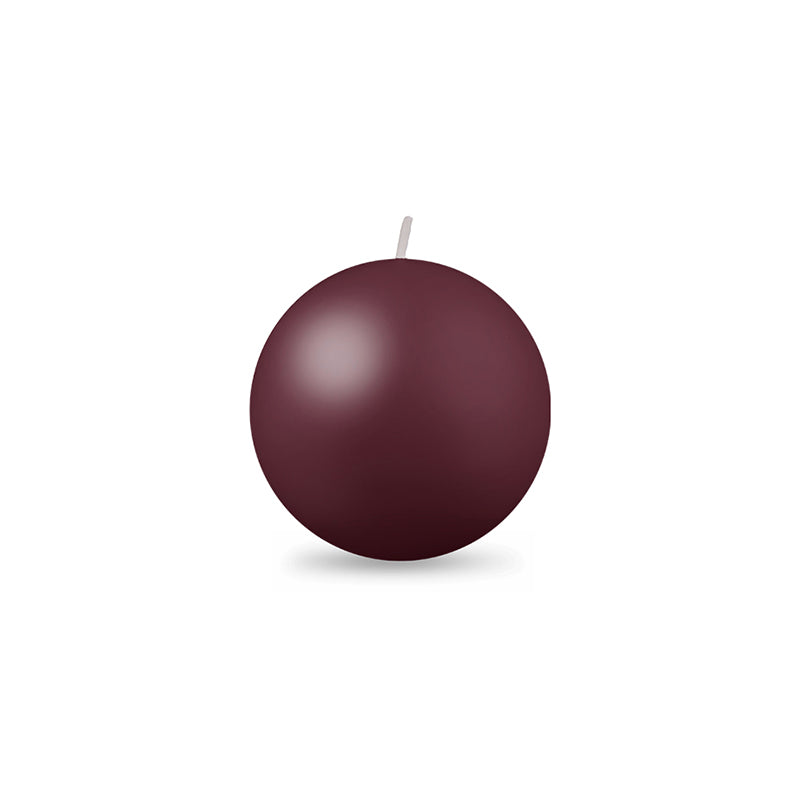 Ball Candle Sm 2" - 1 piece French Bordeaux