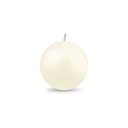 Ball Candle Sm 2" - 1 piece Ivory
