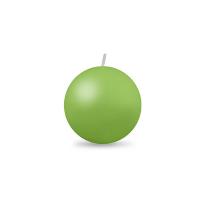 Ball Candle Sm 2" - 1 piece Lime Green