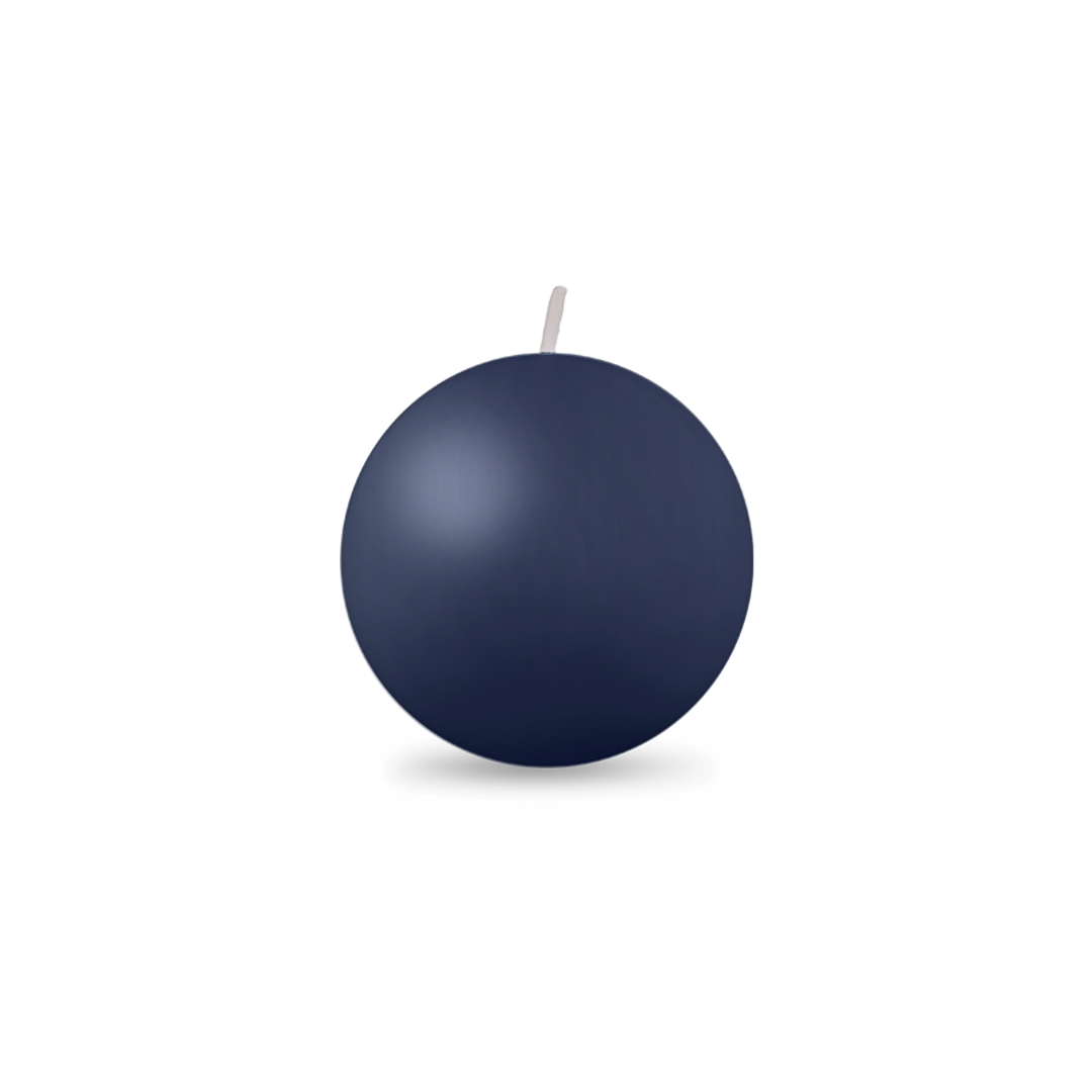 Ball Candle Sm 2" - 1 piece Navy Blue