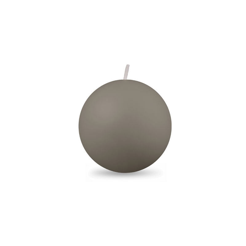 Ball Candle Sm 2" - 1 piece Paris Gray