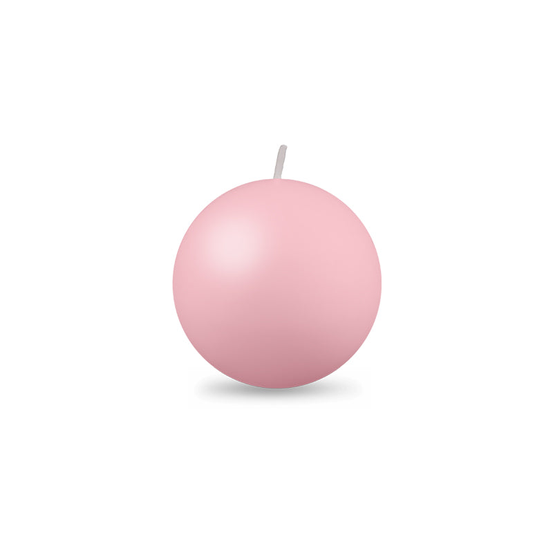 Ball Candle Sm 2" - 1 piece Petal Pink