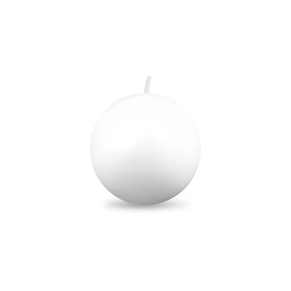 Ball Candle Sm 2" - 1 piece White