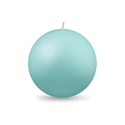 Ball Candle Lg 3 1/8" - 1 piece Aquamarine