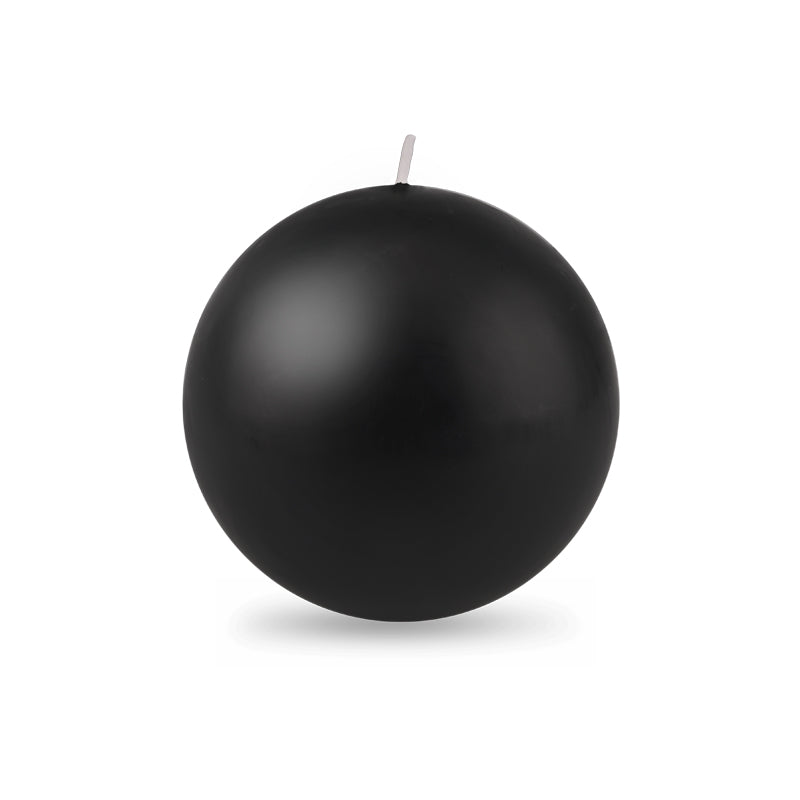 Ball Candle Lg 3 1/8" - 1 piece Black