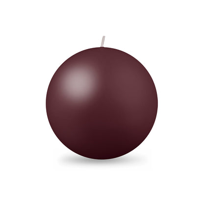 Ball Candle Lg 3 1/8" - 1 piece French Bordeaux