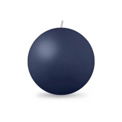 Ball Candle Lg 3 1/8" - 1 piece Navy Blue