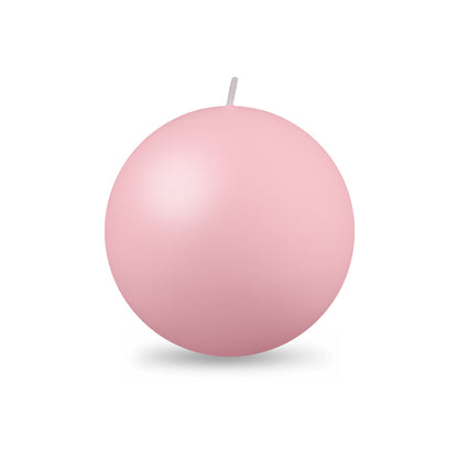 Ball Candle Lg 3 1/8" - 1 piece Petal Pink