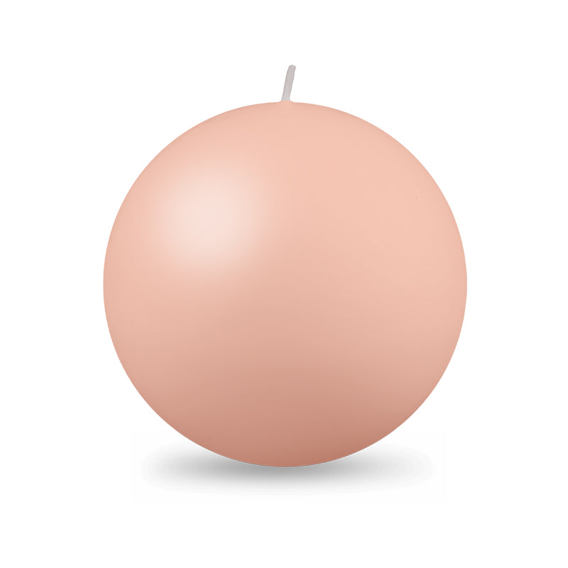 Ball Candle XL 4" - 1 piece Barely Blush