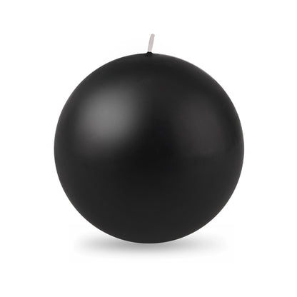 Ball Candle XL 4" - 1 piece Black