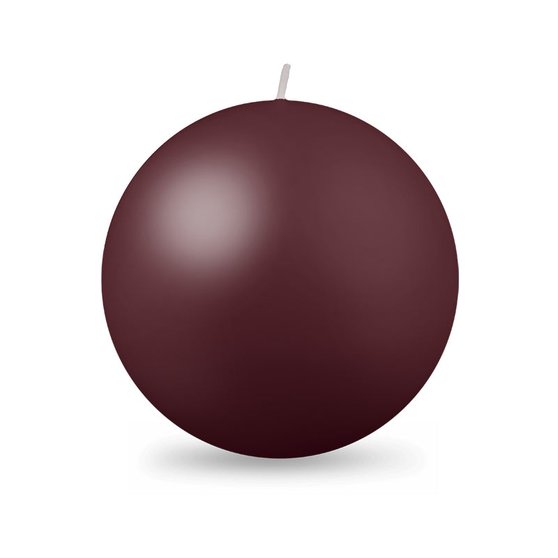Ball Candle XL 4" - 1 piece French Bordeaux