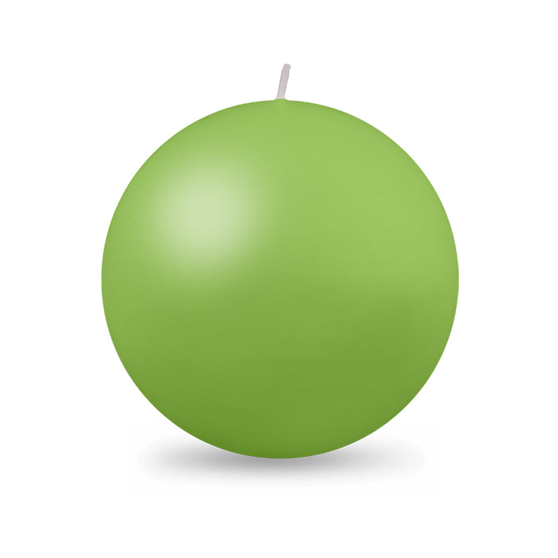 Ball Candle XL 4" - 1 piece Lime Green