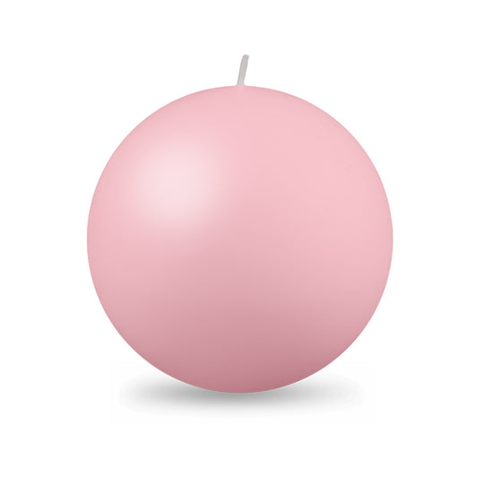 Ball Candle XL 4" - 1 piece Petal Pink