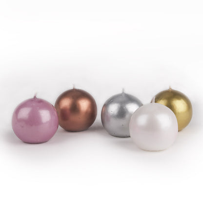 Metallic color small ball candles