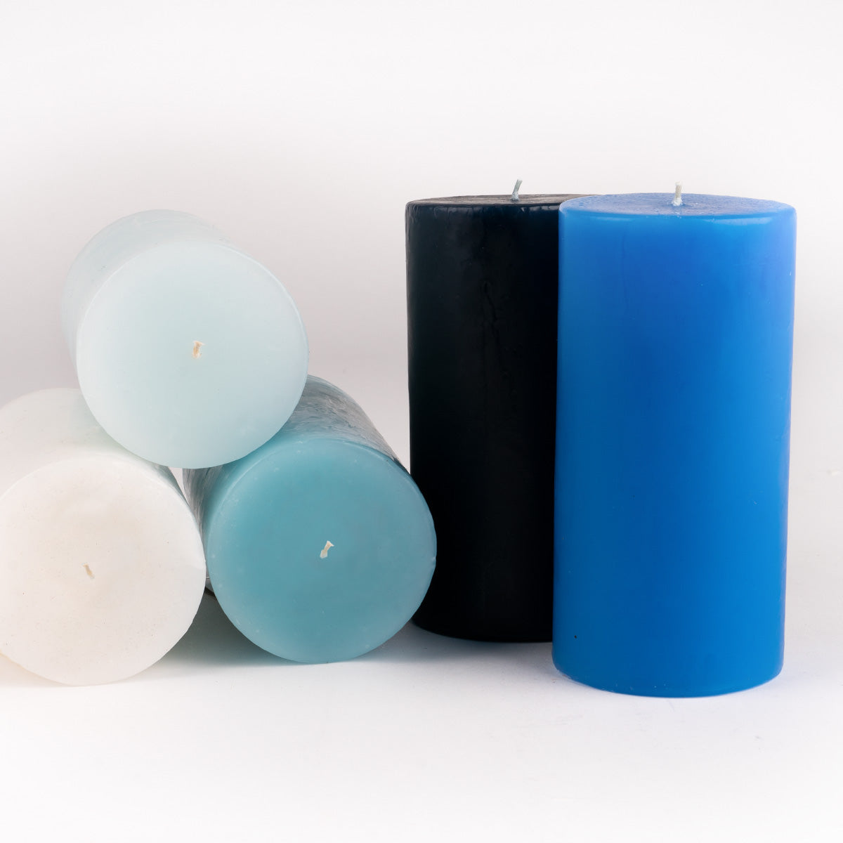 Classic Pillar Candle 3" x 6" - blue pillars